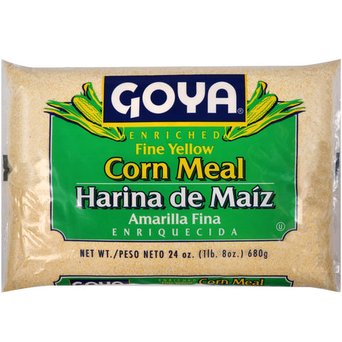 Yellow Cornmeal by Goya, Gluten Free Cornmeal, Harina De Maiz, Fine Ground Corn Flour for Cornbread, Cornmeal Porridge, and More