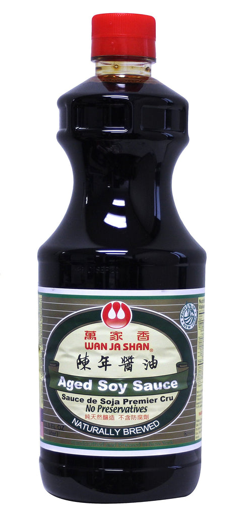 Wan Ja Shan Non Gmo Aged Soy Sauce 33.8 Fl Oz