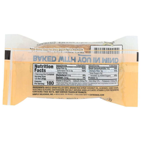 All Natural Almond Oat Bars 3 Oz BOBO'S