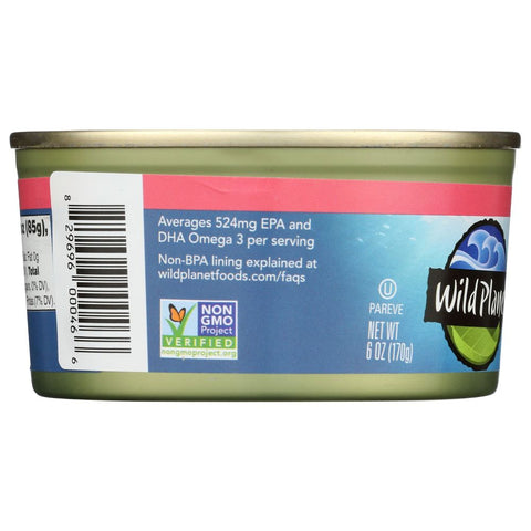 Alaska Pink Salmon No Salt Wild Planet 6 oz