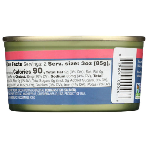 Alaska Pink Salmon No Salt Wild Planet 6 oz