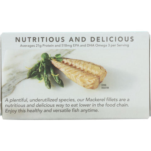 Mackerel Wild Fillet in Extra Virgin Olive Oil 4.4 oz Wild Planet