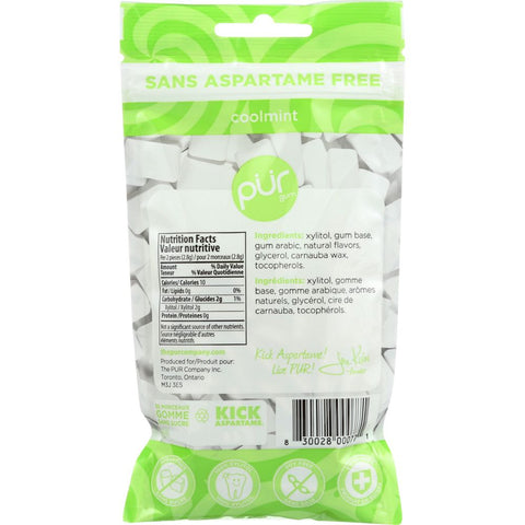 Sugar-Free Cool Mint Chewing Gum 2.72 oz PUR