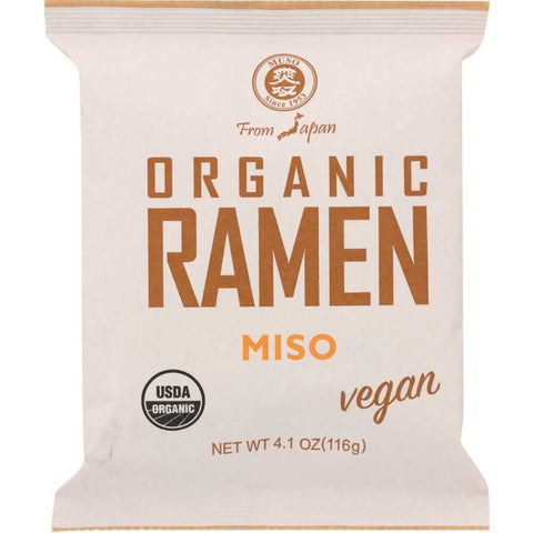 Organic Japanese Ramen Miso Flavor Ramen Noodles 4.1 oz MUSO FROM JAPAN