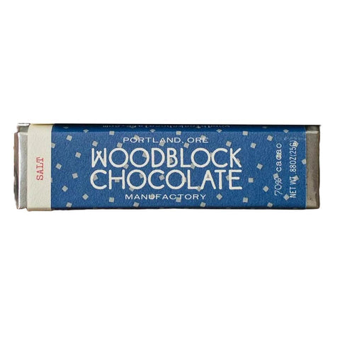 Woodblock Chocolate Salt 70% 25G Chocolate Fleur de Sel