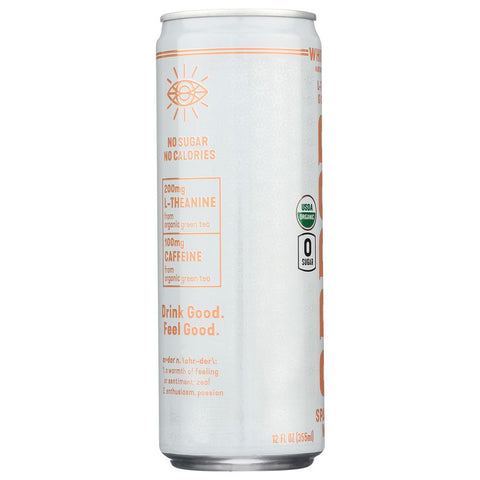 Water Sprkl White Peach Organic Beverage 12 fl oz Ardor Organic Inc