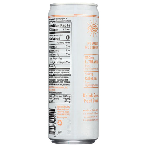 Water Sprkl White Peach Organic Beverage 12 fl oz Ardor Organic Inc
