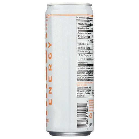 Water Sprkl White Peach Organic Beverage 12 fl oz Ardor Organic Inc