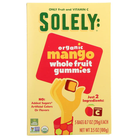 Fruit Gummies Mango Whole Organic Mangoes 3.5 oz SOLELY