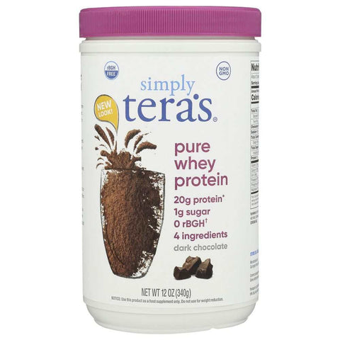 rBGH Free Dark Chocolate Whey Protein 12 oz TERA'S WHEY