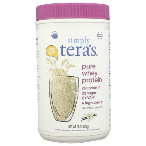 Bourbon Vanilla RBGH Free Whey Protein Powder 24 oz TERA'S WHEY
