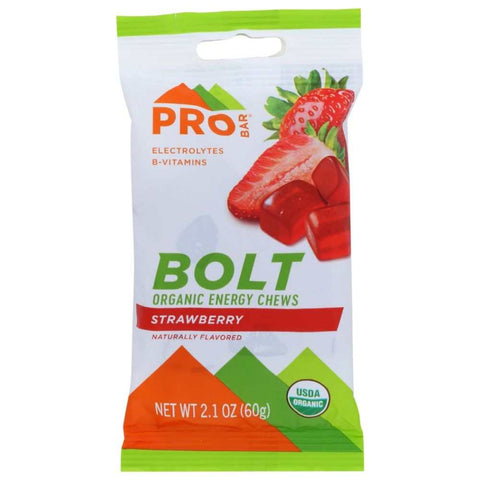 Bolt Organic Energy Chew Strawberry 2.1 oz PROBAR