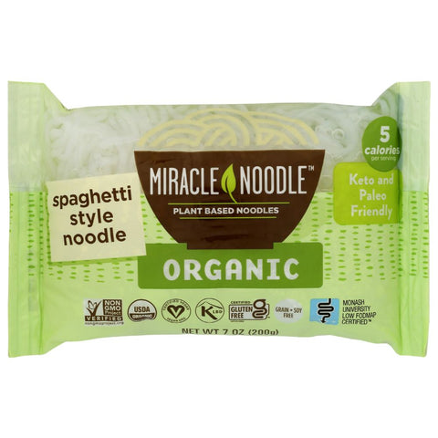 Organic Spaghetti Konjac Shirataki Pasta Miracle Noodle 7 oz