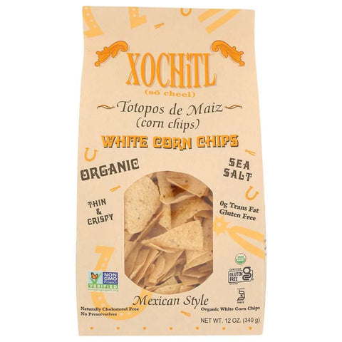 Organic White Corn Chips Natural Tortilla Snack Xochitl
