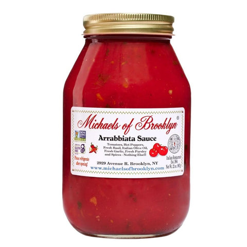 Arrabbiata Sauce Spicy Italian Sauce 32 oz MICHAELS OF BROOKLYN