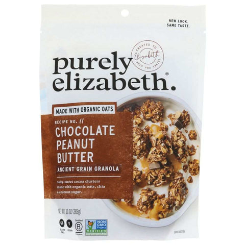 Chocolate Sea Salt Peanut Butter Granola 10 oz Purely Elizabeth