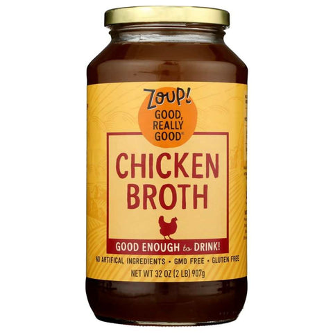 Chicken Broth 31 oz Soup Broth ZOUP GOOD REALLY