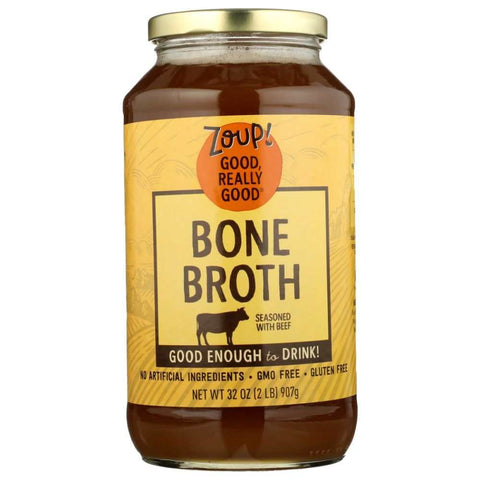 Beef Bone Broth Premium 32oz Broth Cooking Zoup Good Really Good®