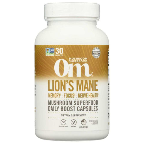 Lion's Mane Brain Support Capsule OM MUSHROOM SUPERFOOD 90 caps
