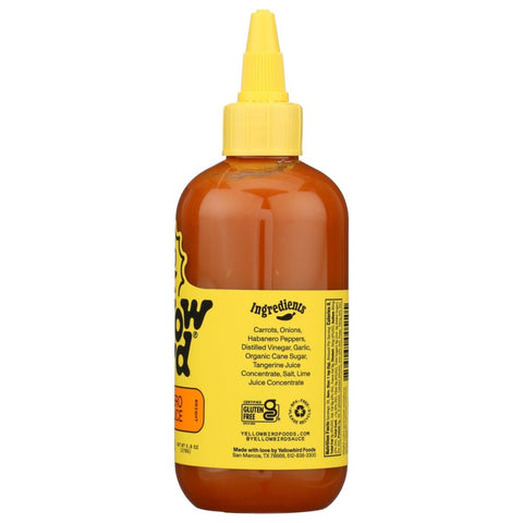 Habanero Chili Sauce Fruity Hot Sauce 9.8 oz YELLOWBIRD SAUCE