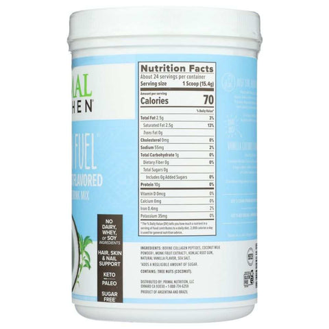 Collagen Fuel Vanilla Coconut Nutrient-Rich Powder PRIMAL KITCHEN
