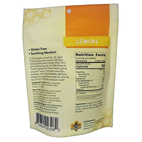 Strawberry & Manuka Honey Soothing Throat Lollipops PRI Children's