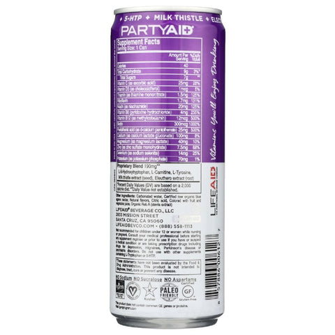 PartyAid Weekend Recovery Beverage 12 Oz LifeAID