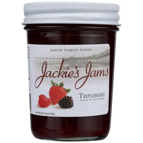 Tripleberry Jam 8 oz Fruit Spread JACKIES JAMS
