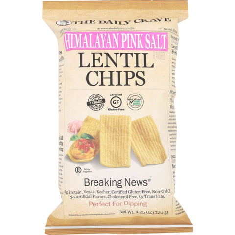 Chip Lentil Himalayan Pink Salt Snack 4.25 oz The Daily Crave