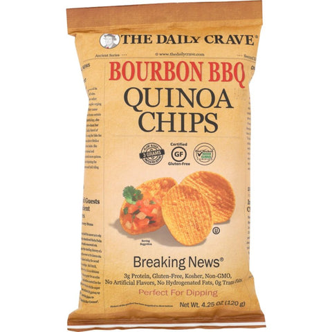 Chip Quinoa Bourbon BBQ Ancient Series Snack The Daily Crave