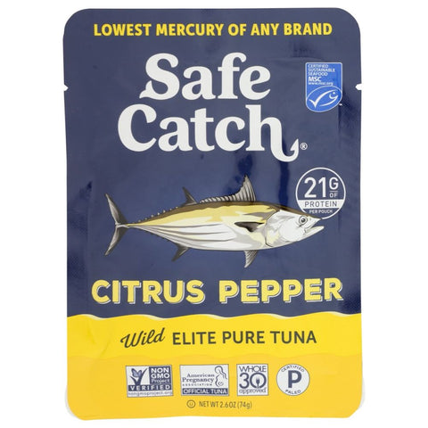 Tuna Wild Elite Citrus Pepper Seasoned 2.6 oz SAFECATCH