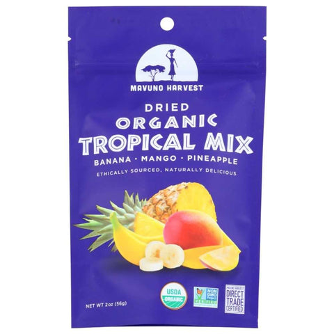 Dried Fruit Organic Tropical Mix 2 oz MAVUNO HARVEST