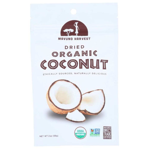 Dried Coconut Organic 2 oz Snack MAVUNO HARVEST