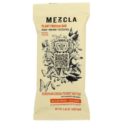 Peruvian Cocoa Peanut Butter Protein Bar MEZCLA 1.4 oz