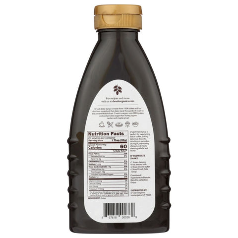 Nectar Date Squeeze Bottle 14.1 oz DVASH ORGANICS