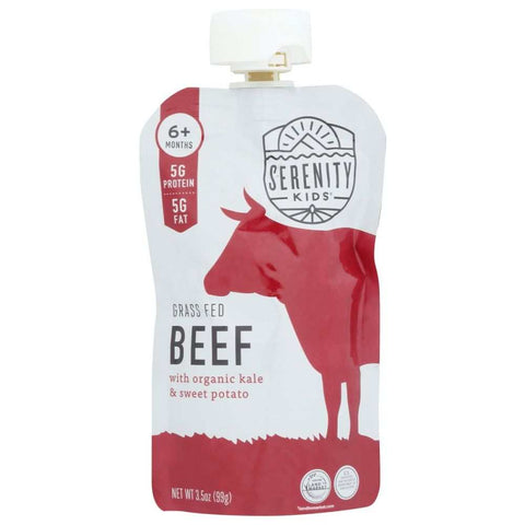 Toddler Beef Kale Sweet Potato Nutritional Food SERENITY KIDS 3.5oz