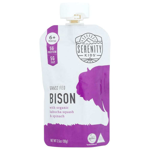 Toddler Bison Kabocha Squash Pumpkin 3.5 oz Toddler Food SERENITY KIDS