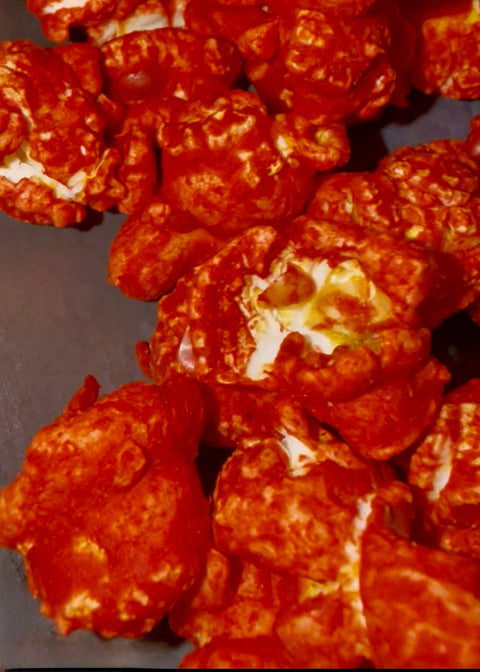 Hot Cheddar Spicy Cheese Popcorn Junior Snacks Co.