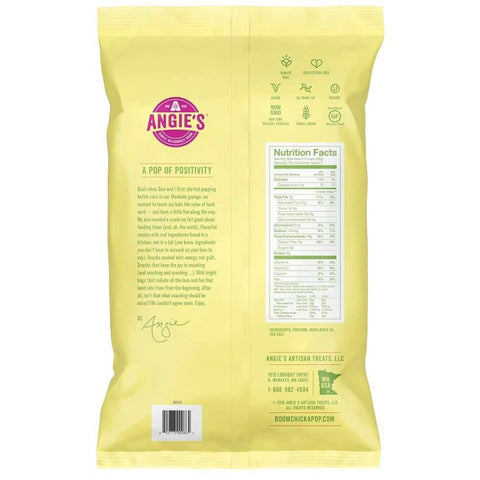 Sea Salt Artisan Treats Popcorn 4.8 oz ANGIES Boomchickapop