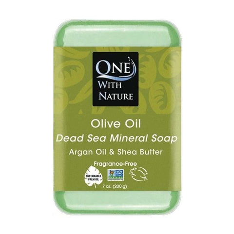Olive Oil with Dead Sea Minerals Soap Bar 7 oz ONE WITH NATURE