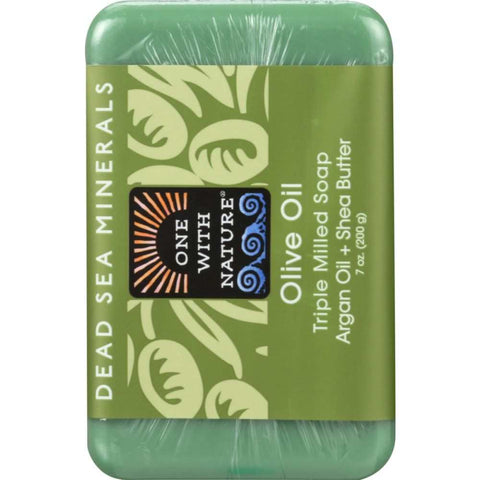 Olive Oil with Dead Sea Minerals Soap Bar 7 oz ONE WITH NATURE