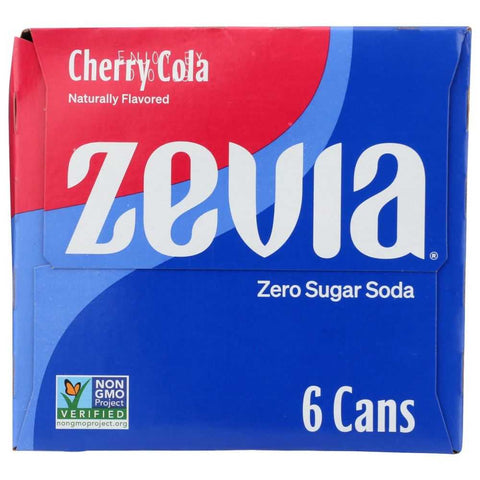 Zero Calorie Cherry Cola Soda 72 oz ZEVIA