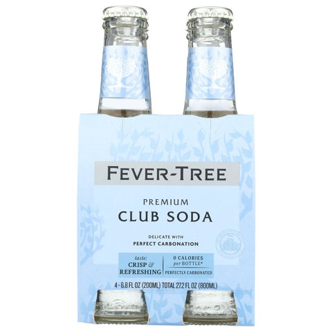 Premium Elderflower Club Soda 4 Pack Mixer FEVER TREE