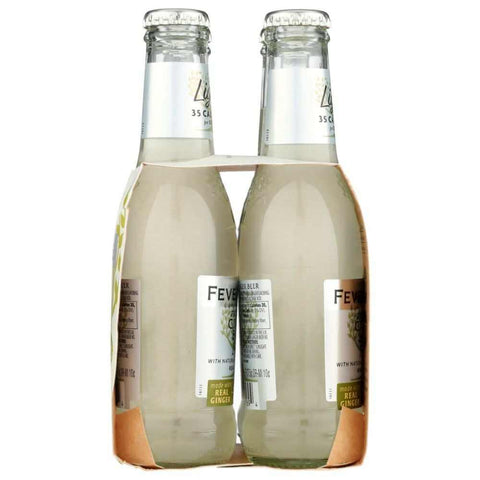 Ginger Beer Light Pack of 4, 6.8 oz Premium Mixer FEVER TREE