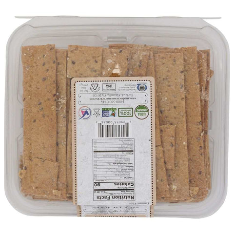 Multigrain Flax Baked Cracker Crunchy Snack FIREHOOK 8oz