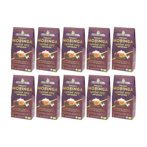 Organic Moringa Energy Tea - Grape Vanilla - Natural Coffee Alternative