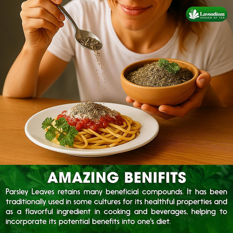 Premium Dried Parsley Leaves – 100% Pure, Non-GMO, Gluten-Free, Vegan – Aromatic Culinary Herb for Cooking, Garnish, and Seasoning