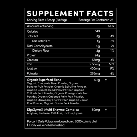 Chocolate Pea Protein Isolate Plant Protein Thentic