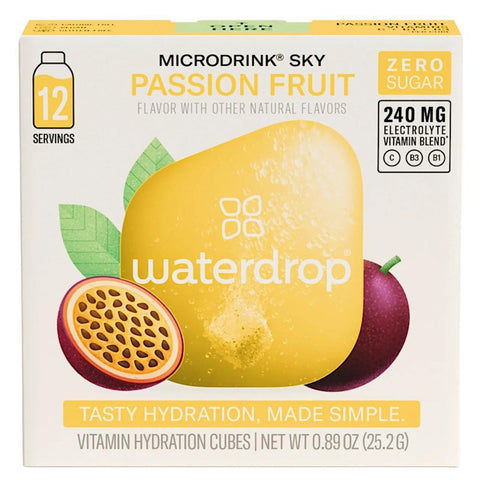 Waterdrop Passion Fruit Rapid Hydration Cubes 12CT