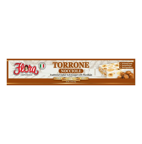 Nocciolato Soft Nougat Torrone 5.53 oz Flora